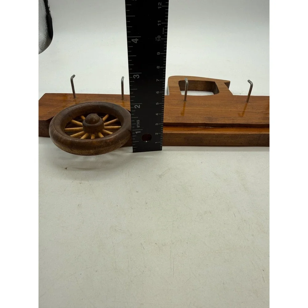 Vintage Wooden Antique Truck Wall Key Rack 5 Hook‎ Entryway Organizer